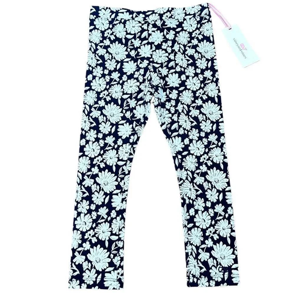 NWT! Girls Vineyard Vines Ivy Floral Everyday Leggings Size 4T